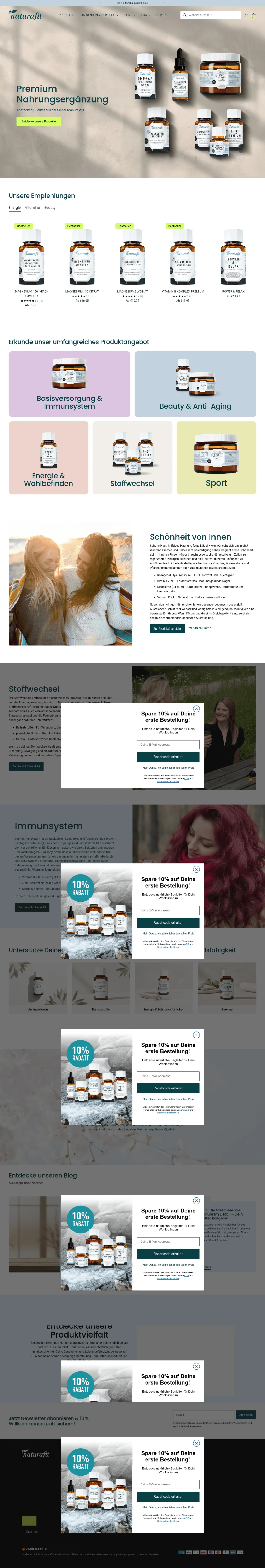 Naturafit – Shopify Storefront