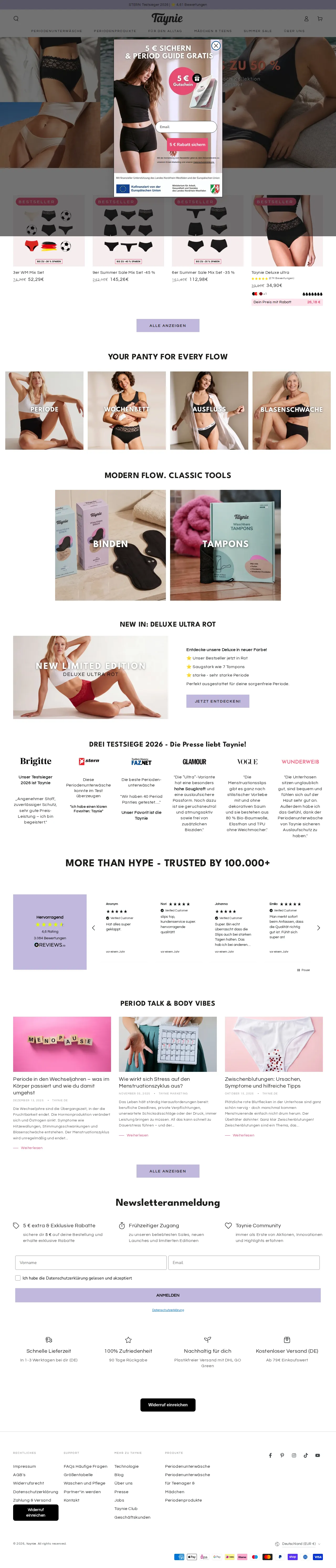 Taynie – Shopify Storefront