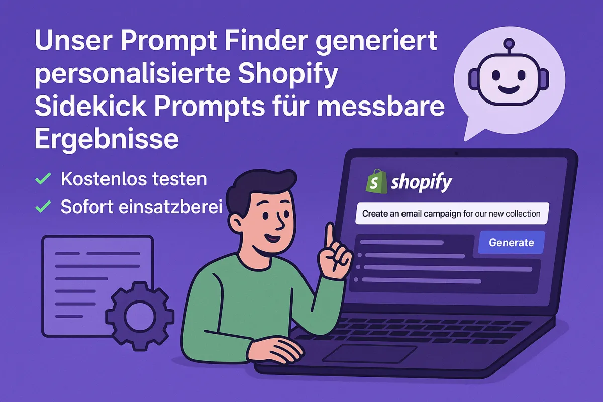 Shopify Sidekick: Prompt Finder für mehr CRO