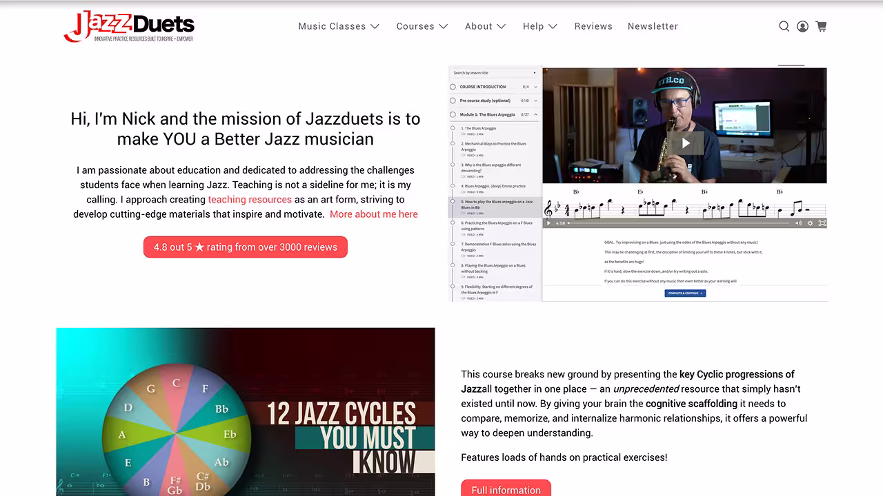 Jazzduets — Shopify Projekt von Greenblut