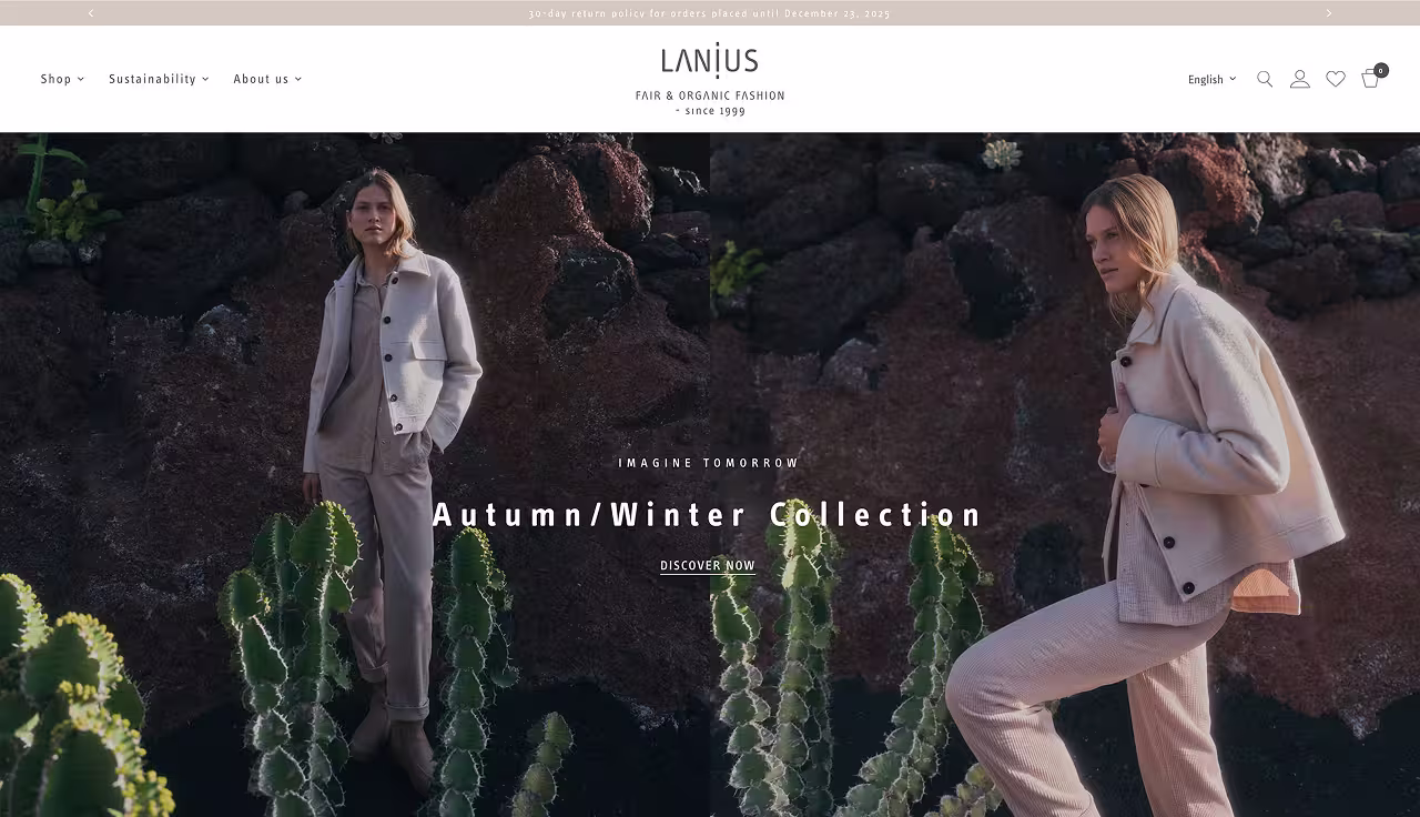 Lanius — Shopify Projekt