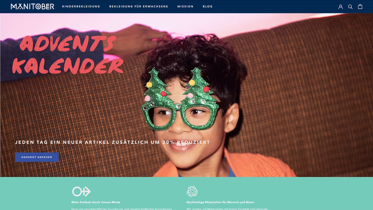 Manitober — Shopify Projekt