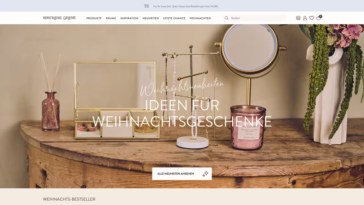 Sostrene Grene — Shopify Projekt