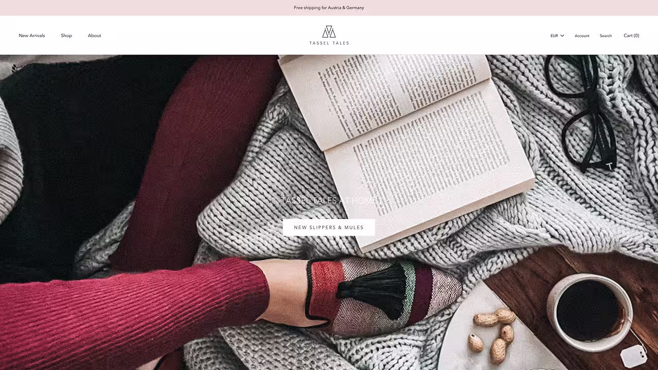 Tassel Tales — Shopify Projekt