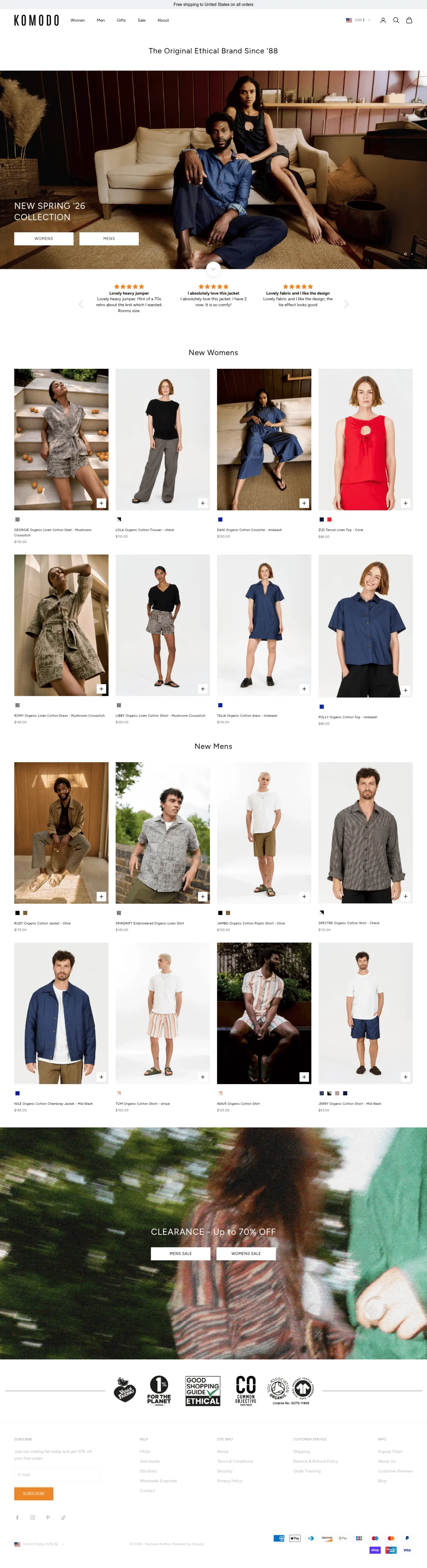 Komodo – Shopify Storefront