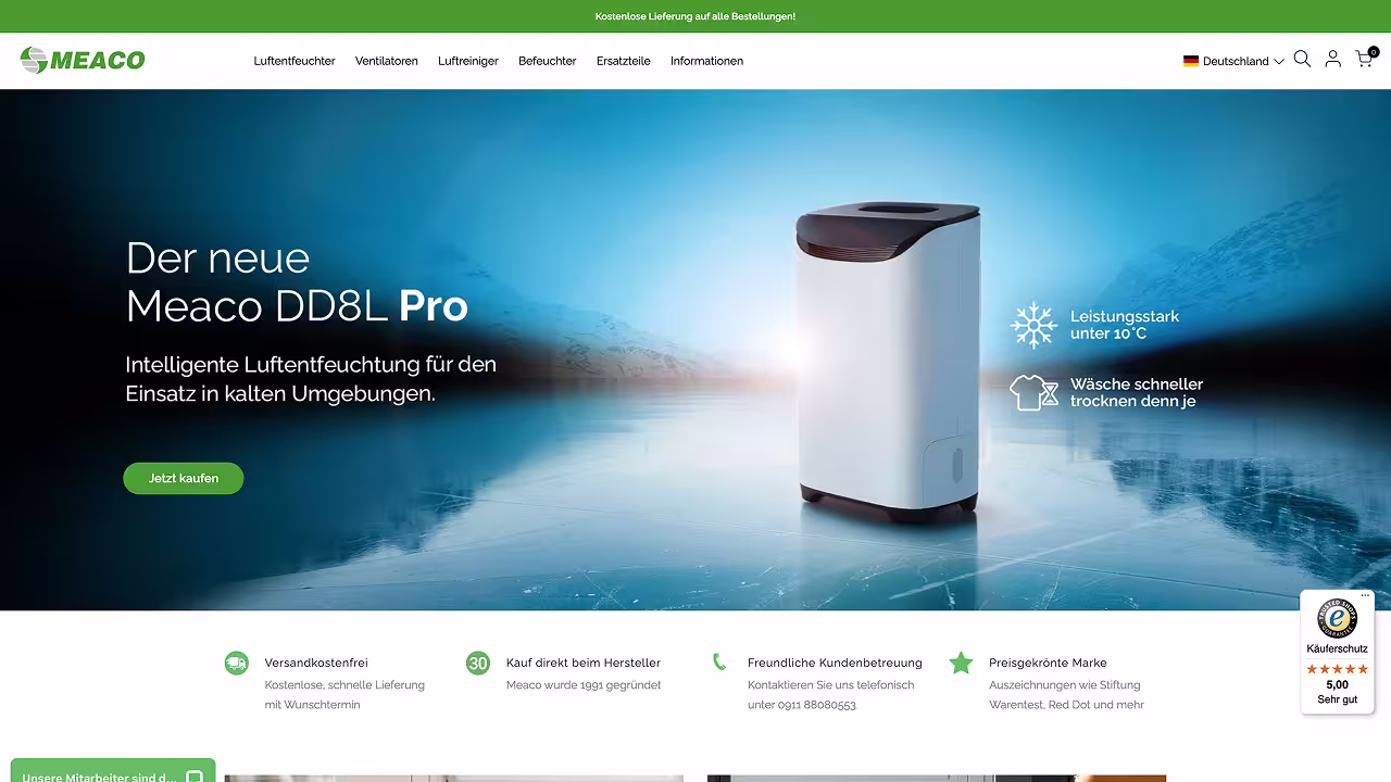 Meaco – Shopify Shop by Greenblut