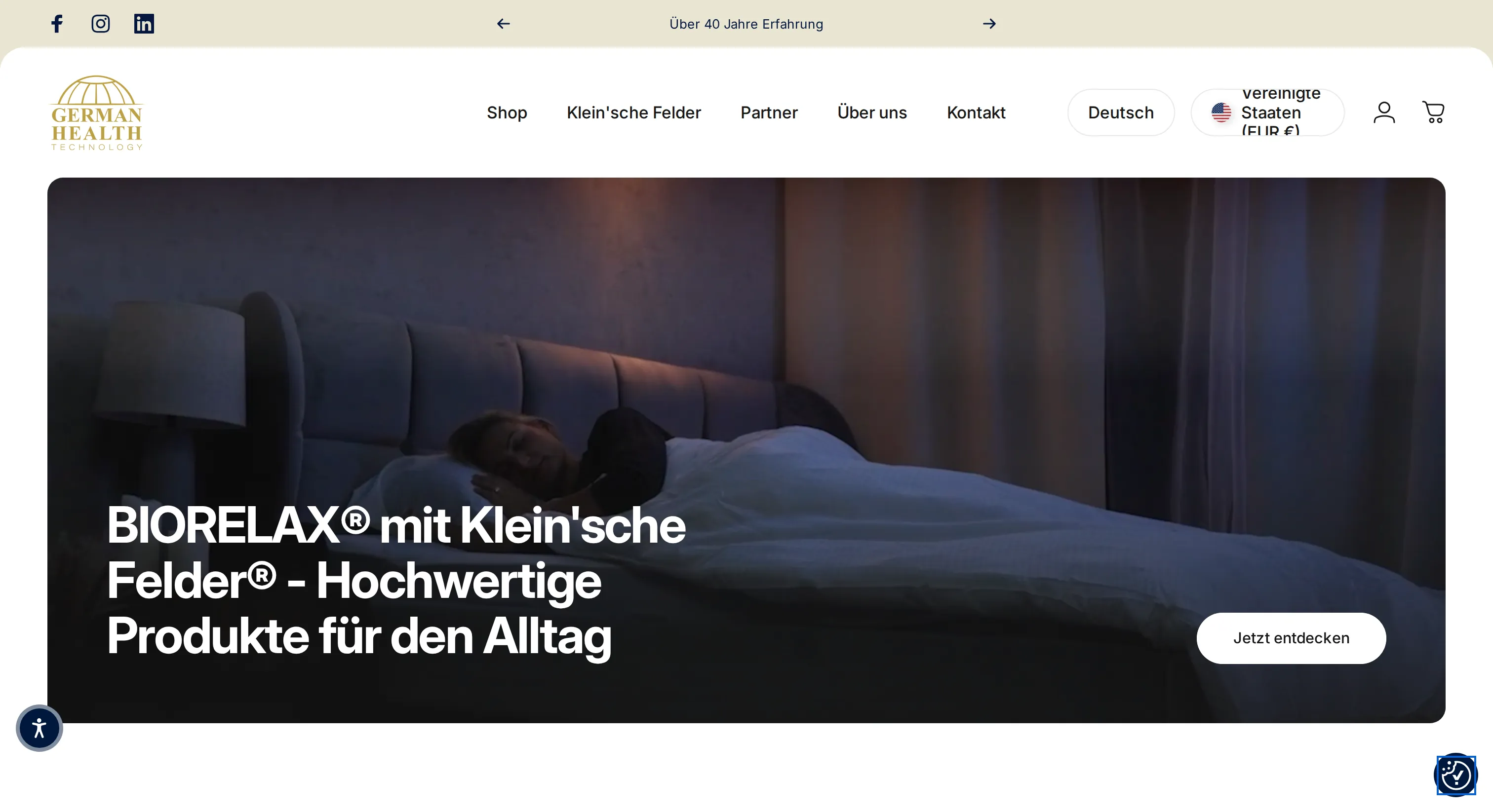 BIORELAX — German Health Technology — Shopify Projekt von Greenblut
