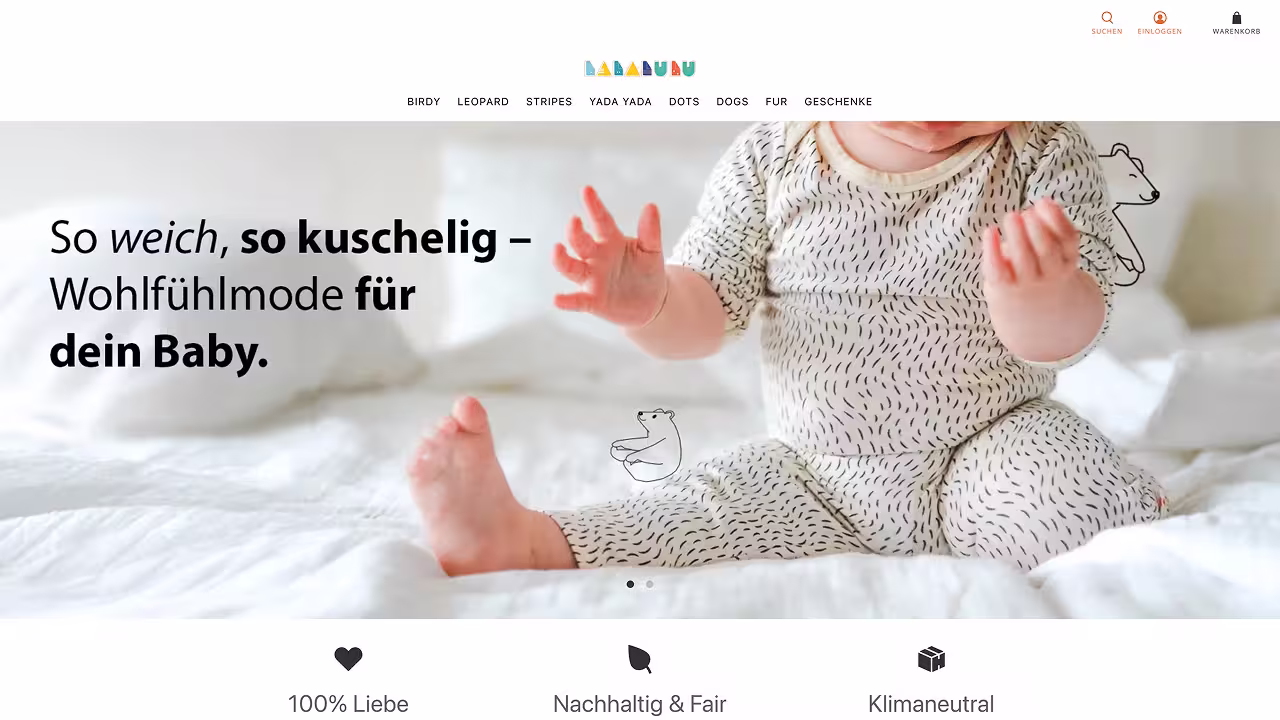 Lalalulu — Shopify Projekt